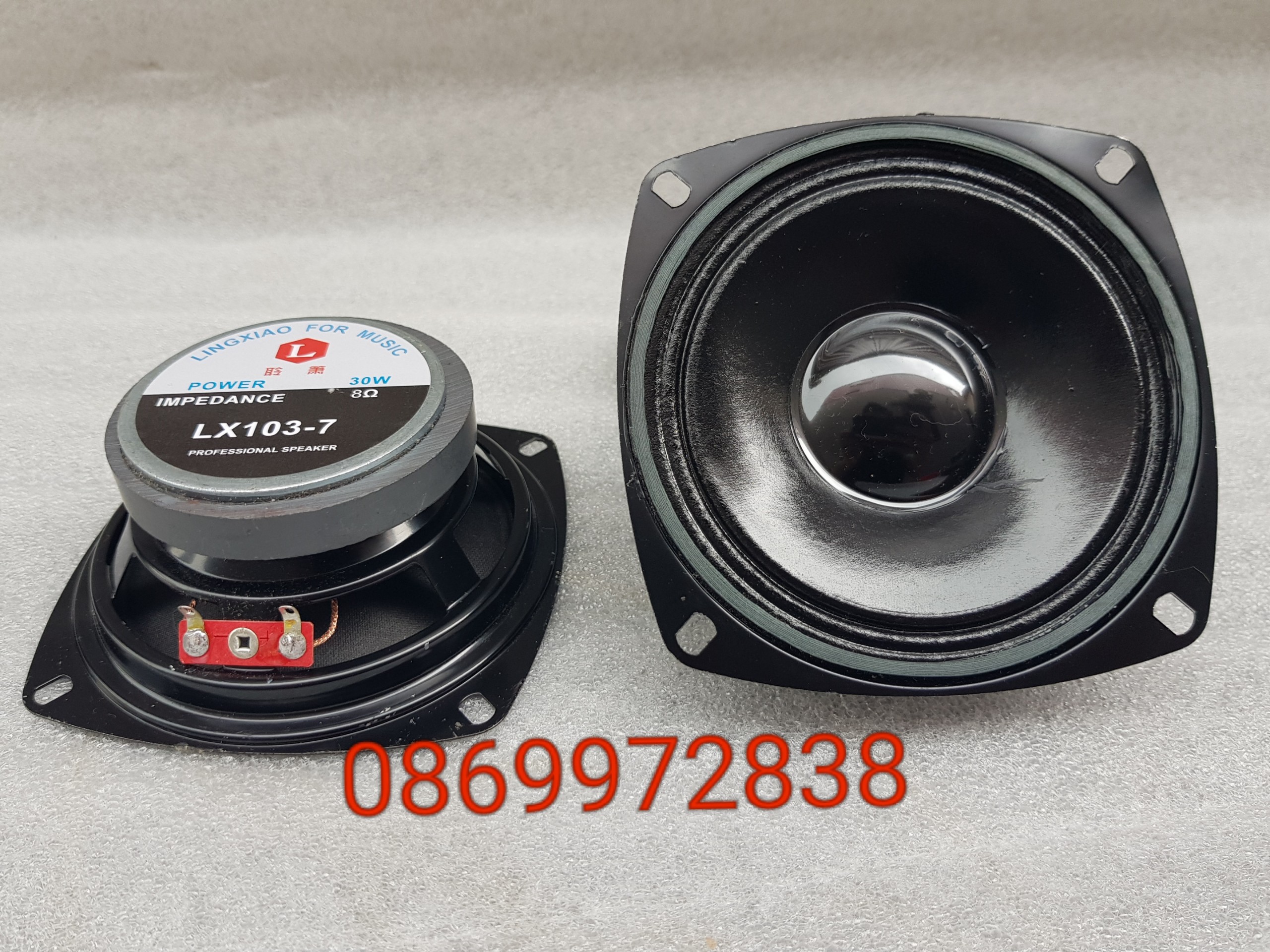 LOA BASS 10CM CHINA TỪ ĐƠN 10 COIL 18  MÀNG BÓNG