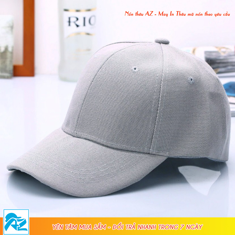 Nón kết trơn màu xám và xanh biển đơn giản mà thời trang