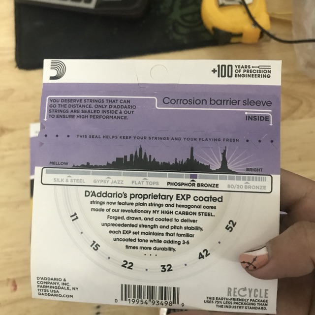 Dây đàn guitar Acoustic D-Addario EPX26