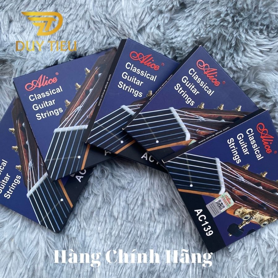 AC139 Classical Guitar String Set, Titanium Nylon Plain String, Silver Plated 85/15 Copper Winding, Anti-Rust Coating - DuytieuGuitar DT016