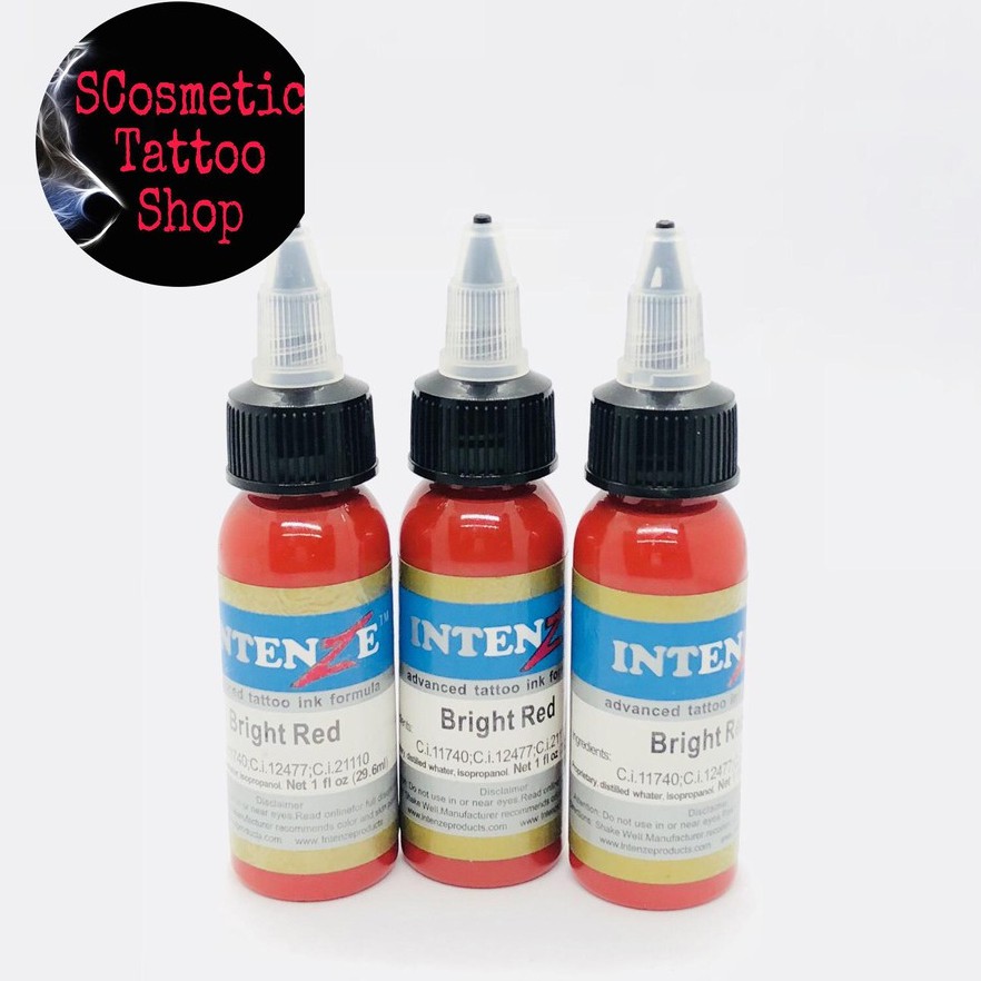 Mực Xăm Hình💗FREESHIP💗Mực Xăm Màu Đỏ Tươi -30ml