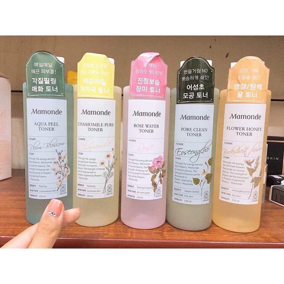 Nước hoa hồng toner mamonde 250ml