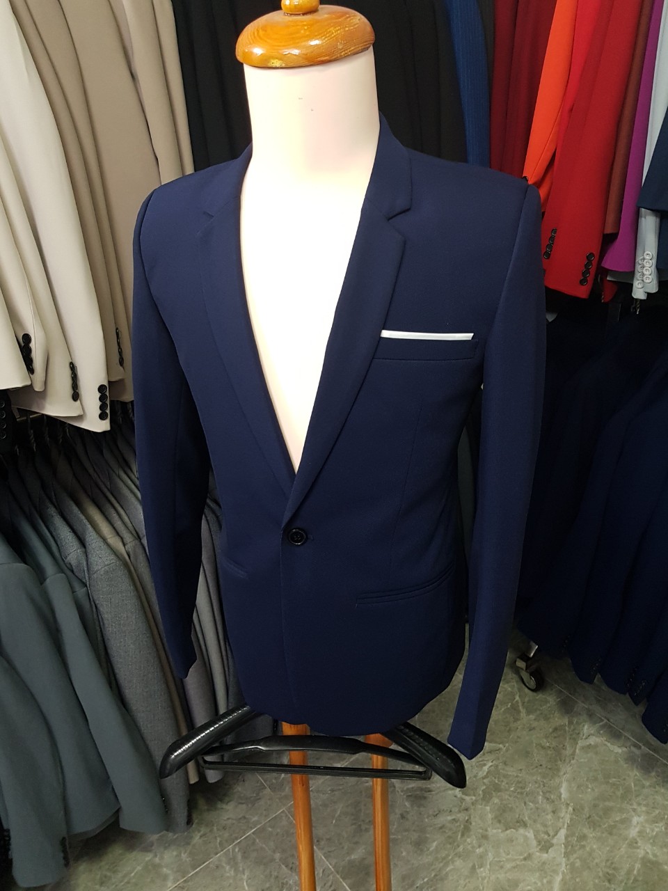 Áo Vest Nam Thời Trang(Xanh Đen)