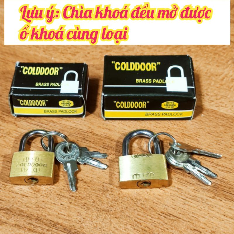 Ổ khoá mini vali bằng thau cỡ 20mm và 25mm