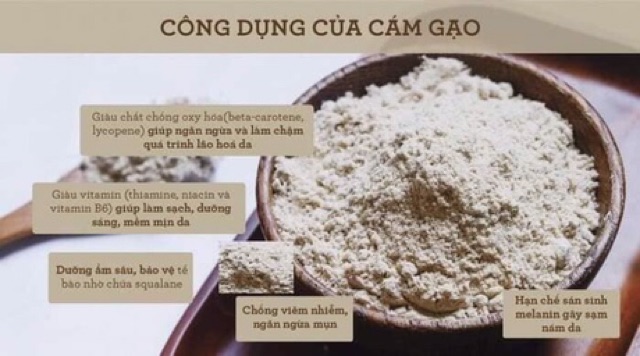 1kg bột Cám gạo Cà phê đắp mặt tắm trắng