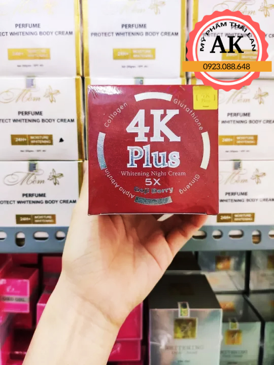 KEM 4K ĐỎ PLUS 5X GIẢM MỤN THÁI LAN 20GR [ CHÍNH HÃNG ]