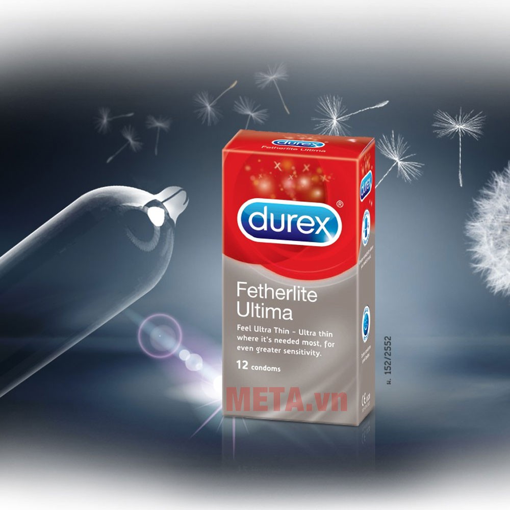 [COMBO 2 HỘP] Bao Cao Su SIÊU MỎNG Durex Fetherlite Ultima