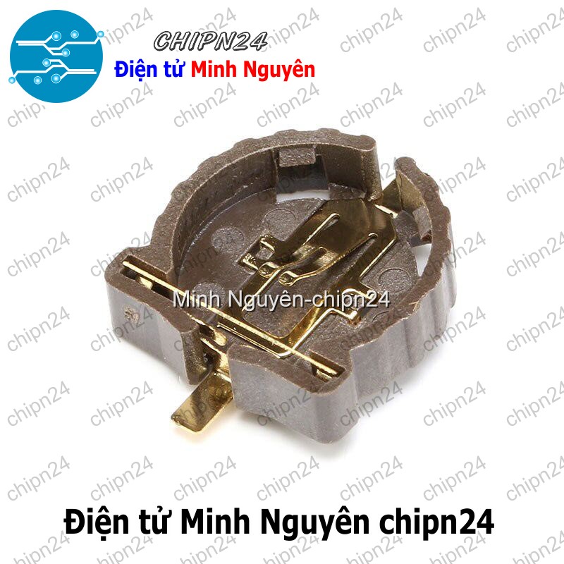 [2 cái] (F138.8) Đế pin CR1220 SMD Dán - HH000595