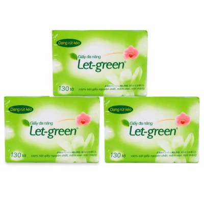 [HCM]Giấy vệ sinh đa năng Let - Green 15*21 cm