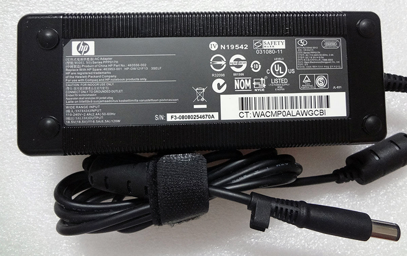 [SẠC ZIN ] Adapter/ Sạc Laptop HP 8540w 8560w 8530p 8540p (18.5V 6.5A - 120W) ZIN (Hàng chất lượng cao) Kèm Dây Nguồn