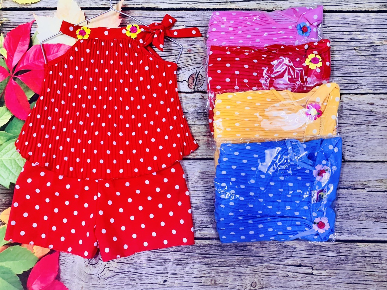 Bộ Lụa  Dây Bé (6-18kg) (giao màu ngẫu nhiên)