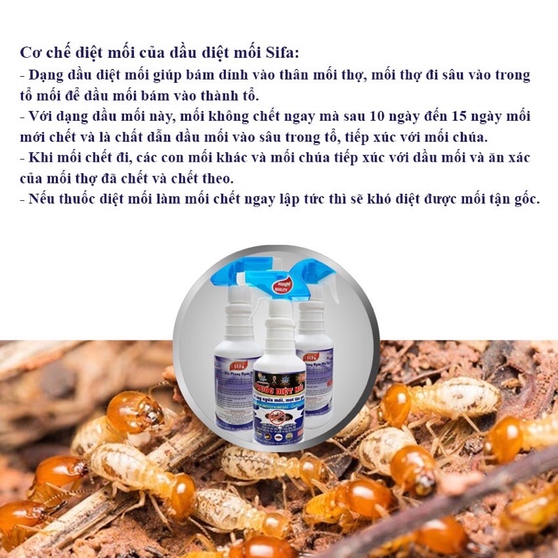 Chai xịt diệt mối tận gốc Sifa 500ml