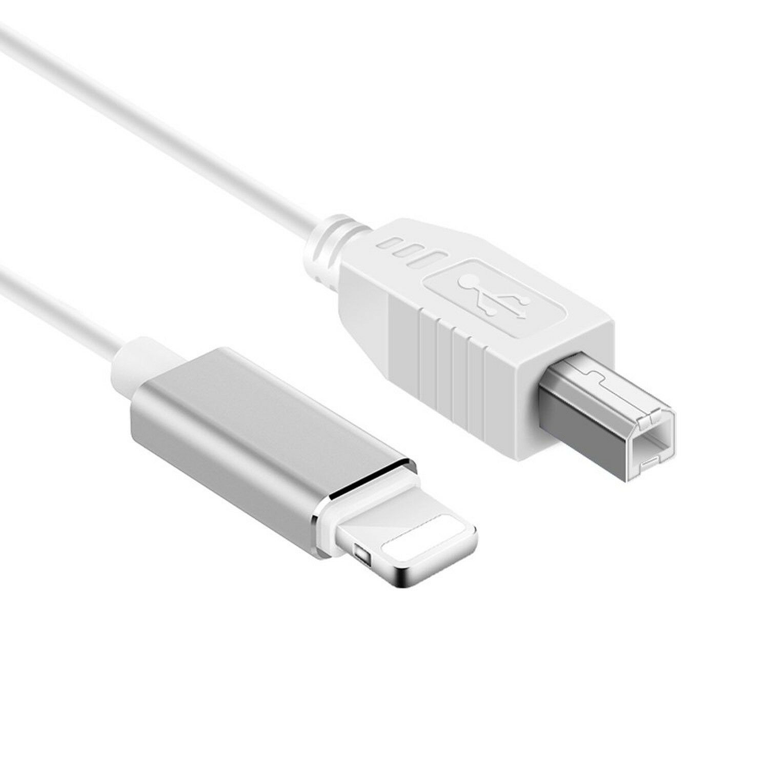 Lightning to Type-B MIDI Keyboard Converter USB 2.0 Cable for iPhone  iPad