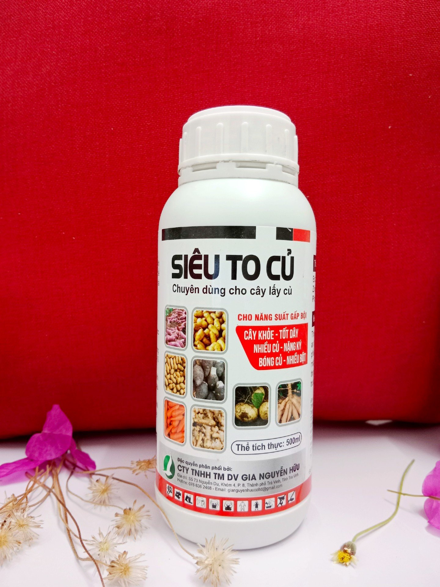 PHÂN BÓN SIÊU TO CỦ (chai 500ml) - CỦ TO, CHẮC THỊT, NẶNG KÝ