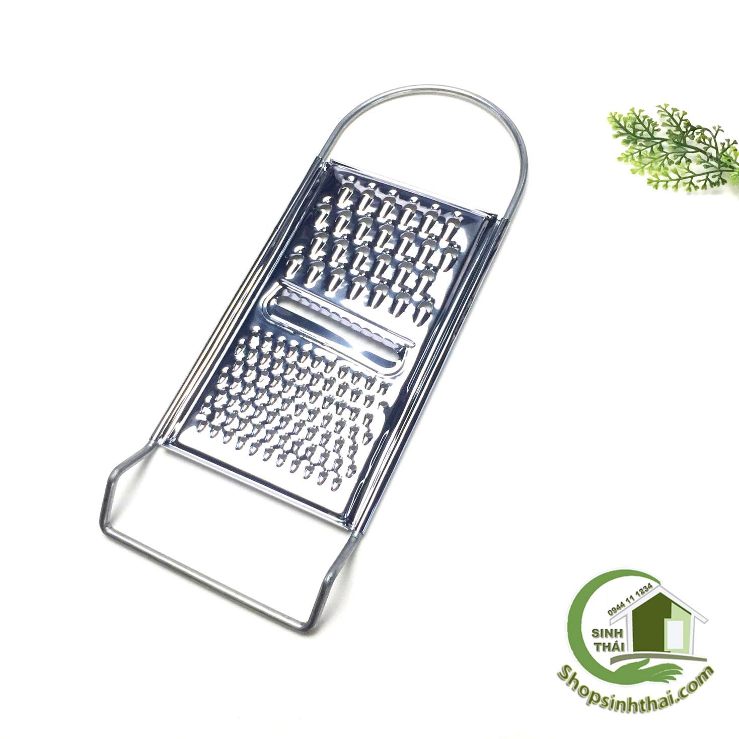 Dụng cụ bào nạo sợi củ quả 3 kiểu bằng inox đa năng - bàn bào nạo sợi đa năng 24cm x 10cm