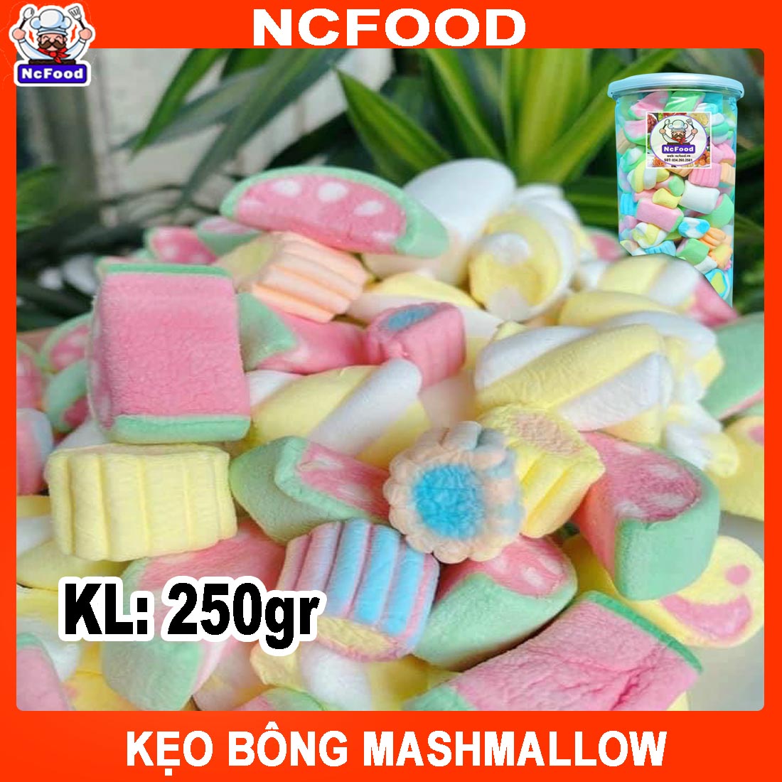 Kẹo Bông Mashmallow 250gr