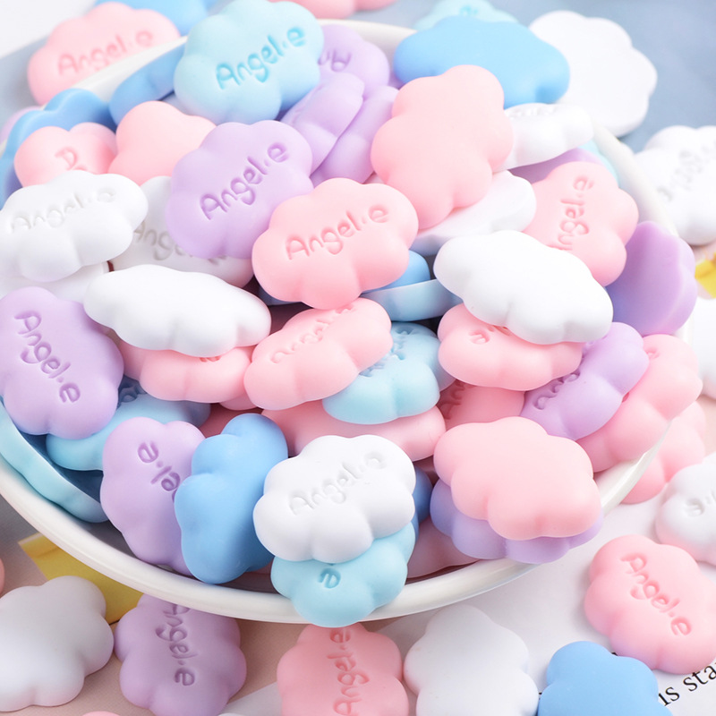Charm Slime Squishy, Bánh Quy hình đám mây 17 x 22 mm