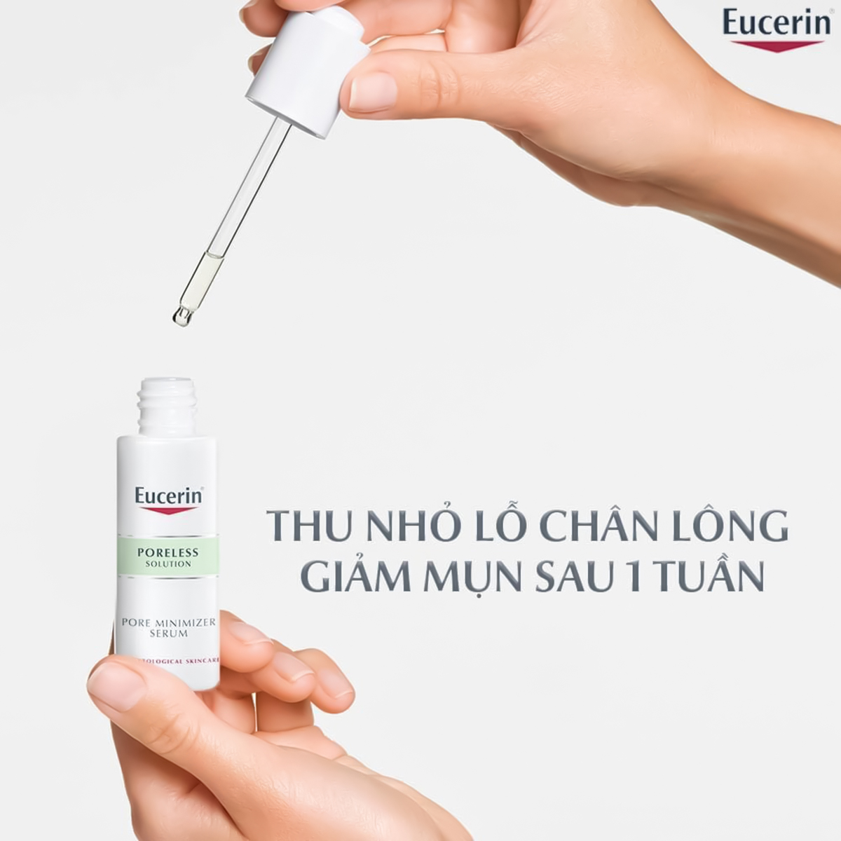 [GIẢM 20K ĐƠN 399K] Tinh Chất Thu Nhỏ Lỗ Chân Lông Eucerin Poreless Solution Pore Minimizer Serum 30ml
