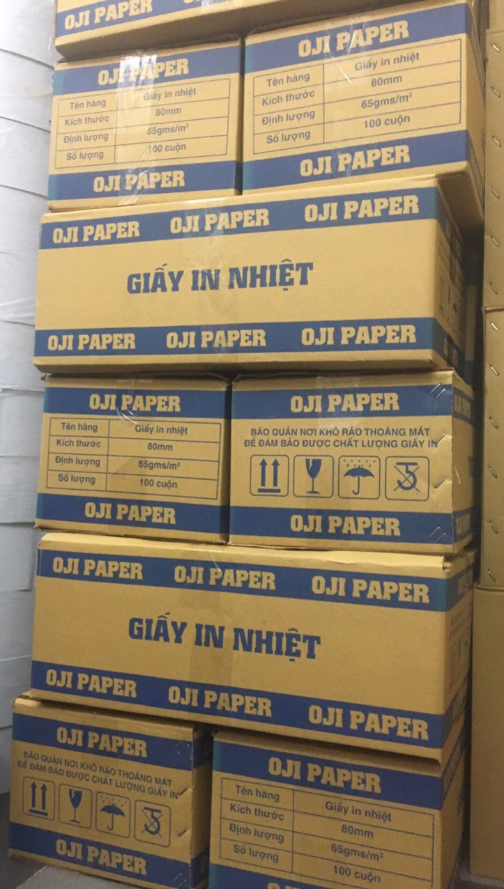 [ Set 10 cuộn] Giấy nhiệt in bill K80 phi 80