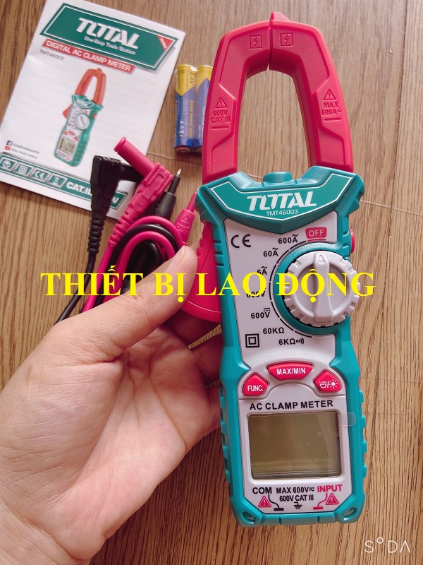 Kềm đo AC kỹ thuật số hiệu TOTAL TMT46003 (nâng cấp từ mã TMT46002)