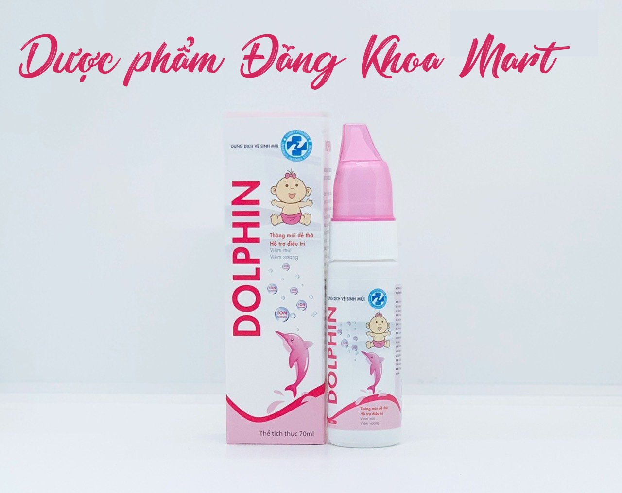 Dung dịch xịt mũi trẻ em Dolphin hỗ trợ người bị viêm mũi, viêm xoang thông mũi, dễ thở,giúp sát khuẩn, phòng ngừa sổ mũi, viêm mũi dị ứng ở trẻ nhỏ