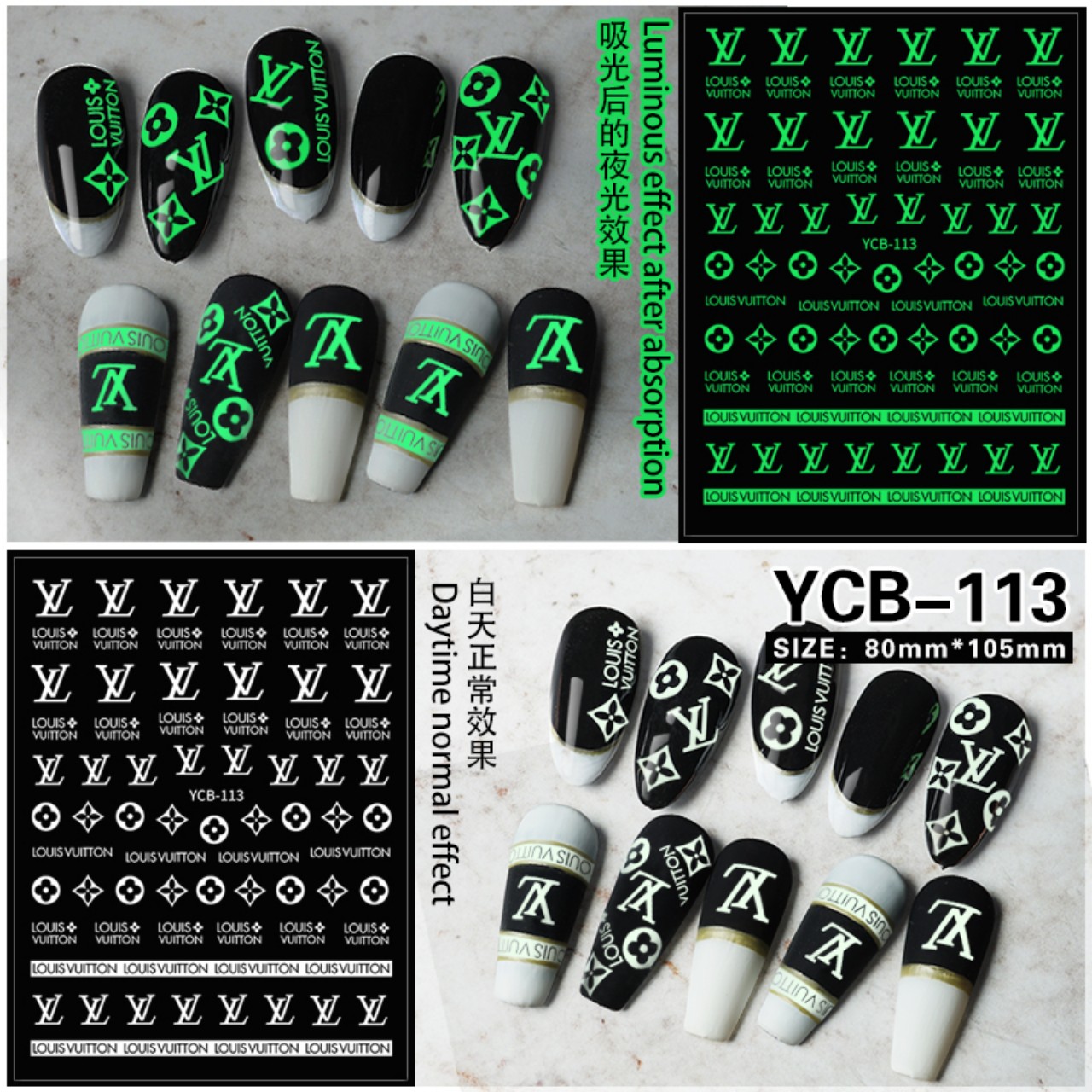 STICKER 3D - STICKER THƯƠNG HIỆU ❤️HÌNH DÁN NAIL❤️