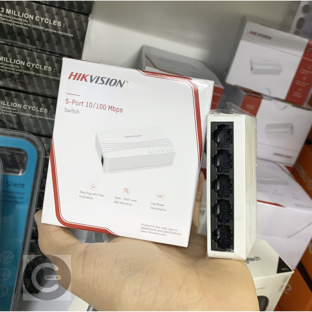 Bộ chia mạng 5 cổng Switch 5 port Hikvision 10/100 Mbps