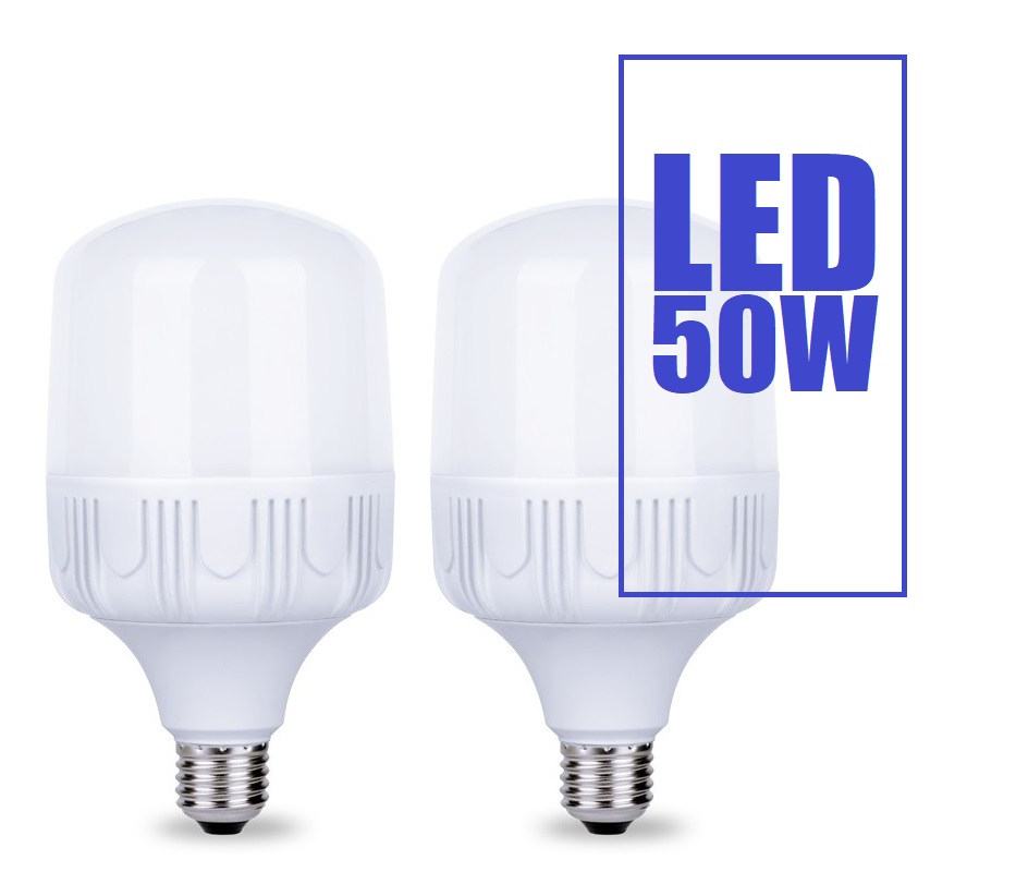 2 Bóng đèn LED Bulb trụ 50W E27