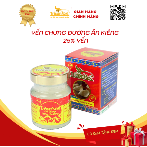 [YẾN SÀO TRÍ SƠN] YẾN CHƯNG 25% HŨ
