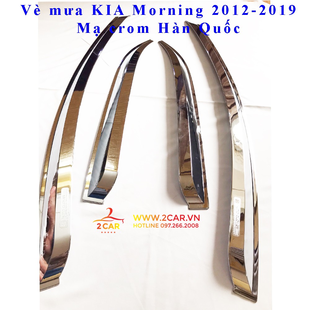 Vè che mưa Kia Morning 2012-2019 mạ cao cấp Auto Clover