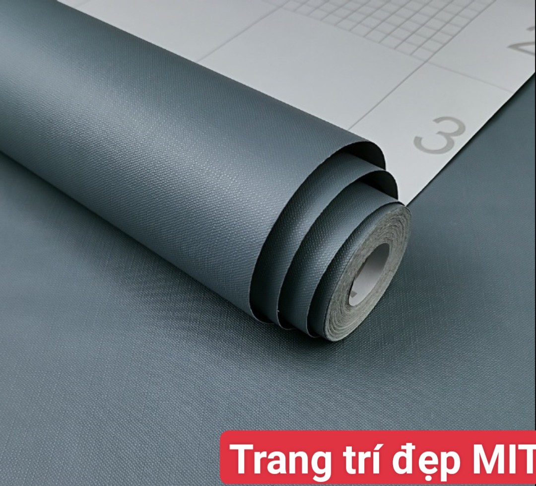 10 mét giấy dán tường có keo sẵn khổ rộng 45cm - mẫu XANH NAVY