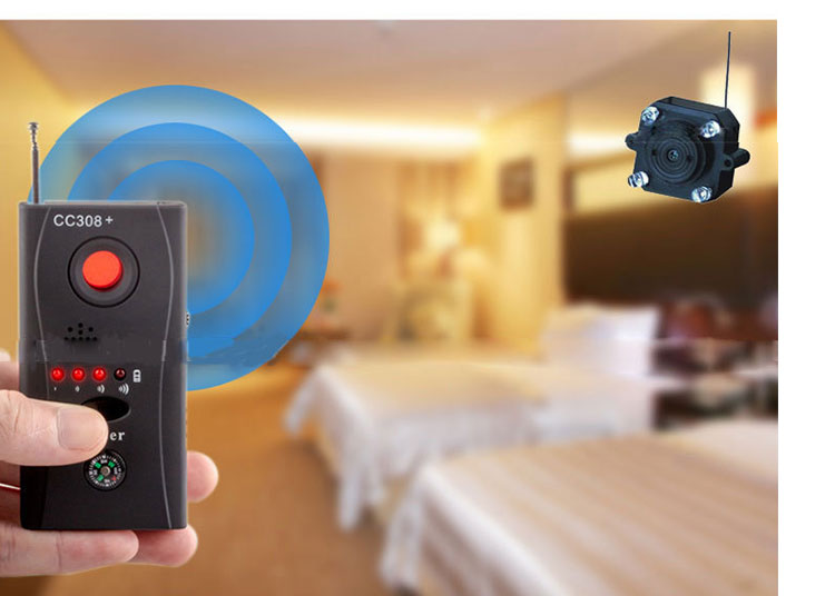 Máy phát hiện camera và máy ghi âm CC308+ cao cấp