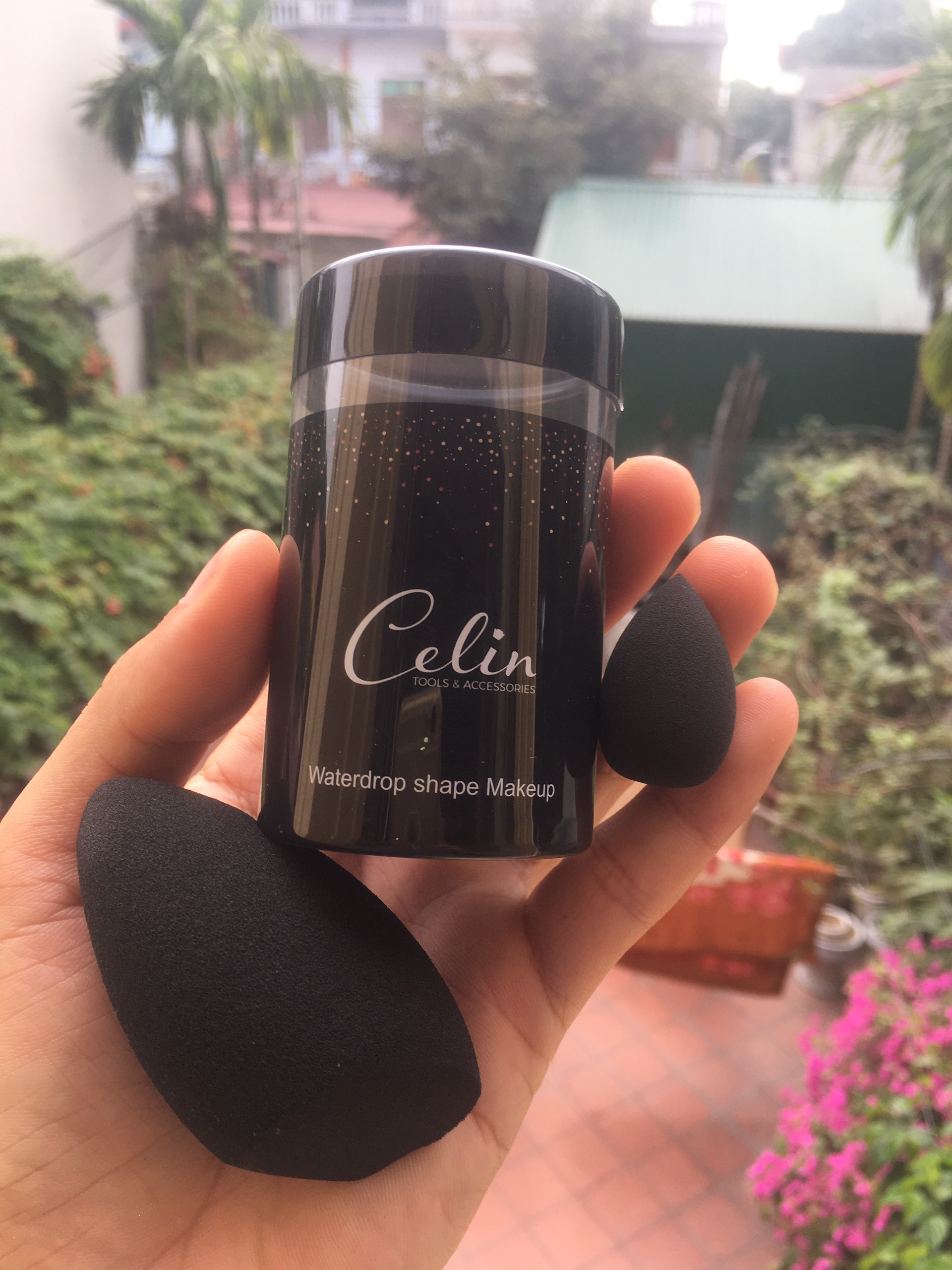 Hộp bông mút Celin 3 món cực mềm mại ăn phấn