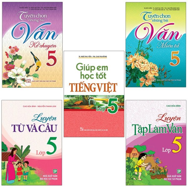 Sách: Combo 5 Cuốn Học Tiếng Việt Toàn Diện Cho Học Sinh Lớp 5
