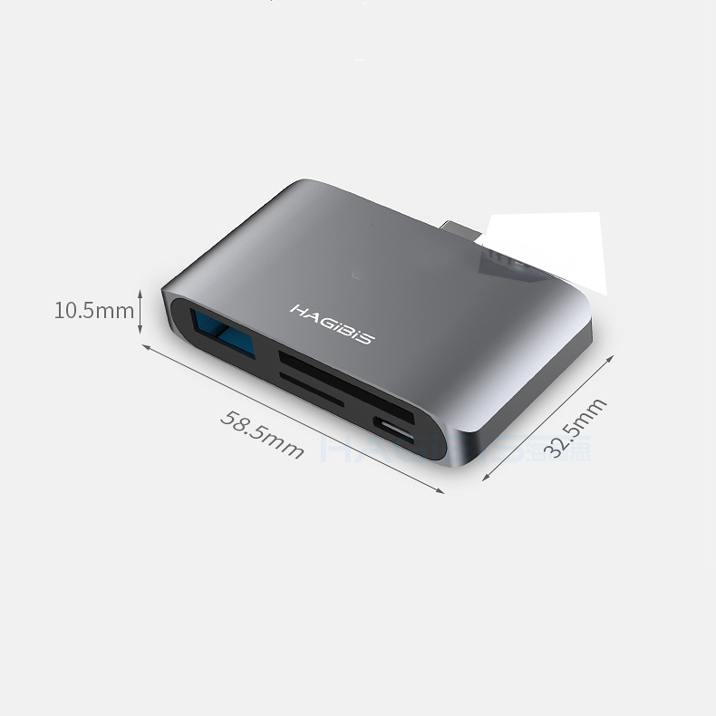 Cáp đa năng Hagibis Usb Type C To SD/TF Card/USB