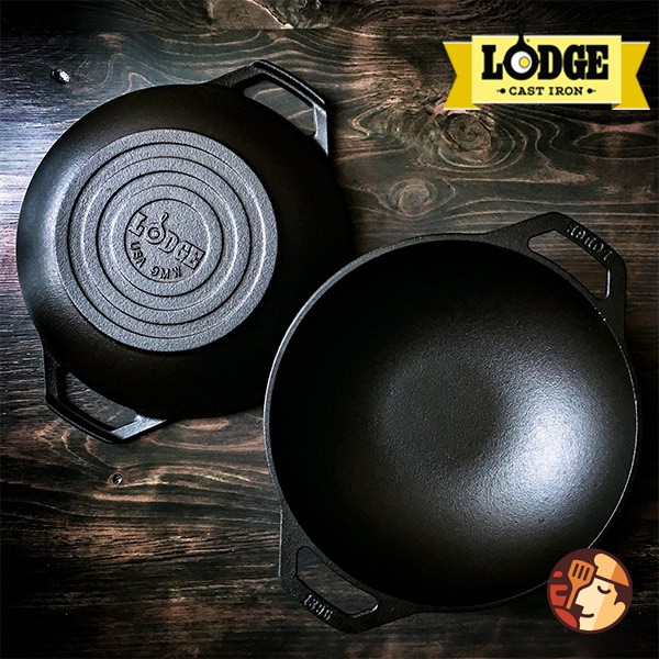 Chảo gang Lodge kiểu Wok Mini 23 cm