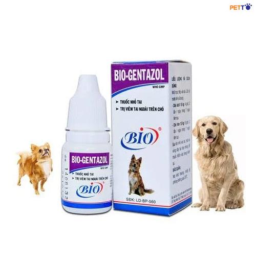Nhỏ tai Bio Gentazol cho chó mèo 10ml