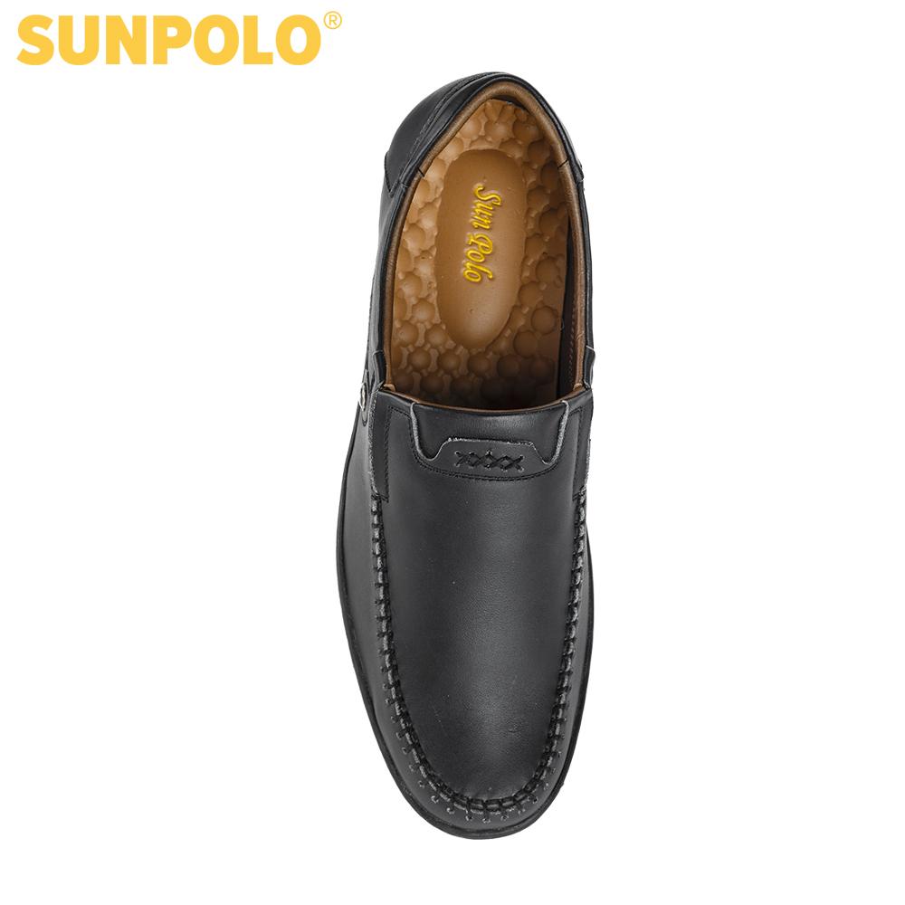 Men Leather Shoes (Black)