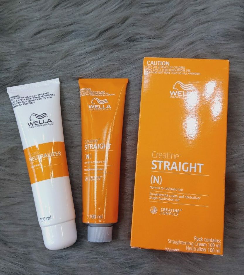 Bộ Thuốc Duỗi Tóc Wella Creatine Straight 100Ml X2 (Mới)