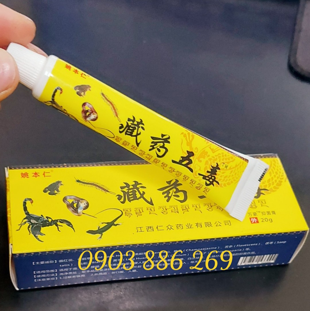 Kem xoa bóp 5 nọc độc dân gian Tây Tạng tip 20gr