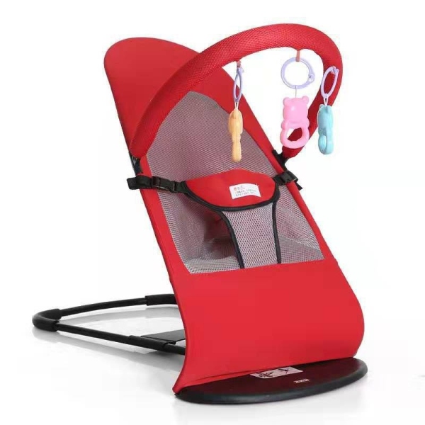 NEW✒  Ghế rung ghế nhún cho bé sơ sinh kèm gối có thanh treo đồ chơi tạo sự thích thú cho bé