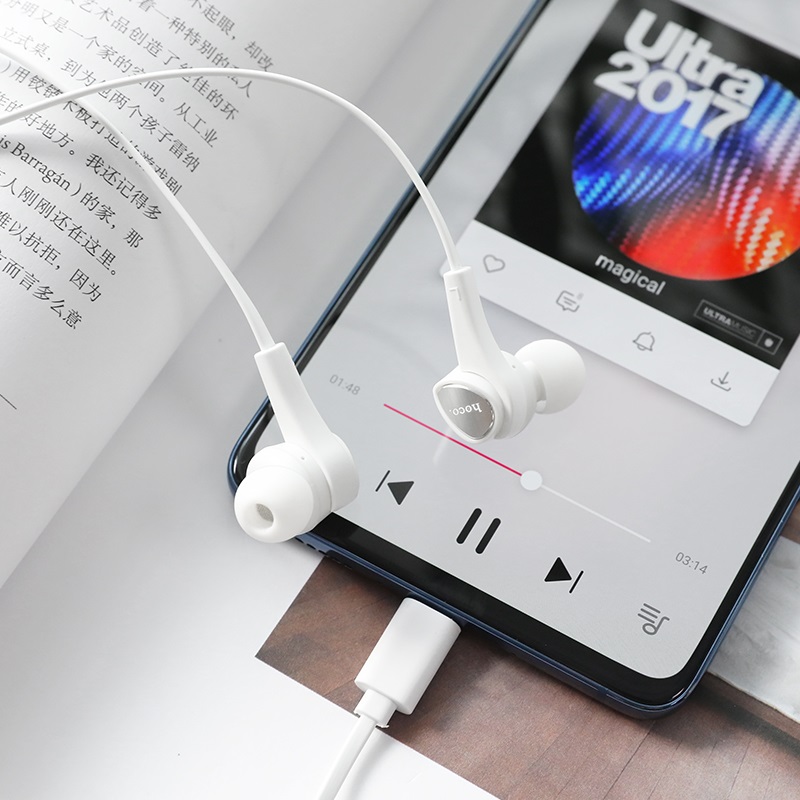 Tai nghe có dây cổng Type-C Hoco M67 Passion, có Micro đàm thoại - NHẤT TÍN Computer