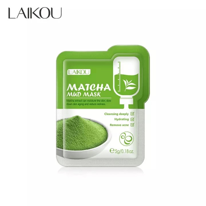 [HCM]MẶT NẠ BÙN MATCHA LAIKOU MUD MASK - GÓI MINI