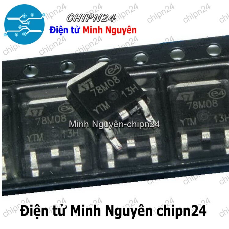 [3 con] (SOP) IC Dán 78M08 TO-252 (SMD) (L78M08CD 7808 8V) - HH005432
