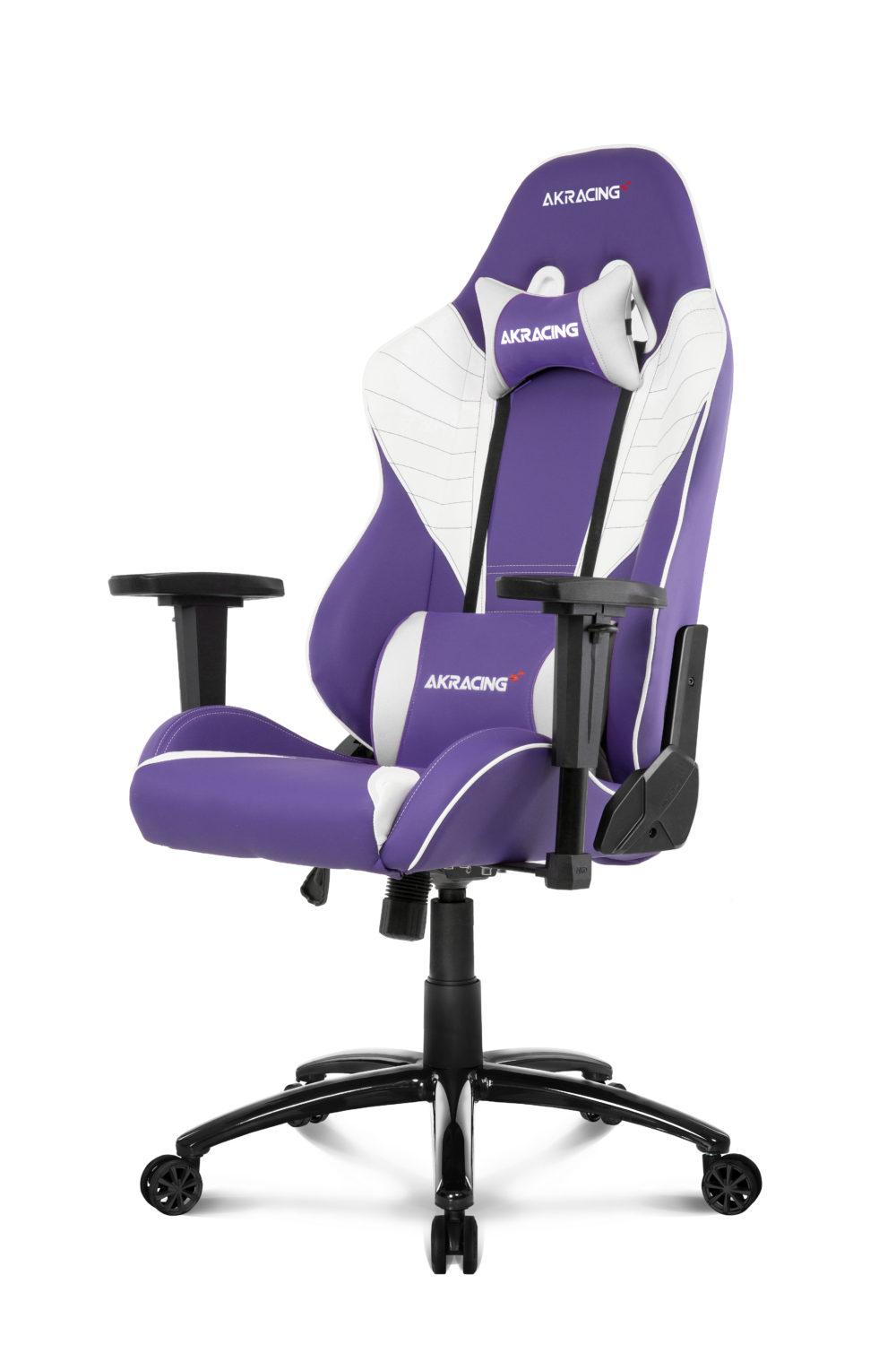 Ghế game AKRacing K702HY White Purple