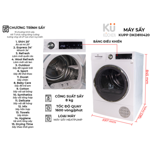 Máy sấy heat PUMP ( bơm nhiệt ) DKD