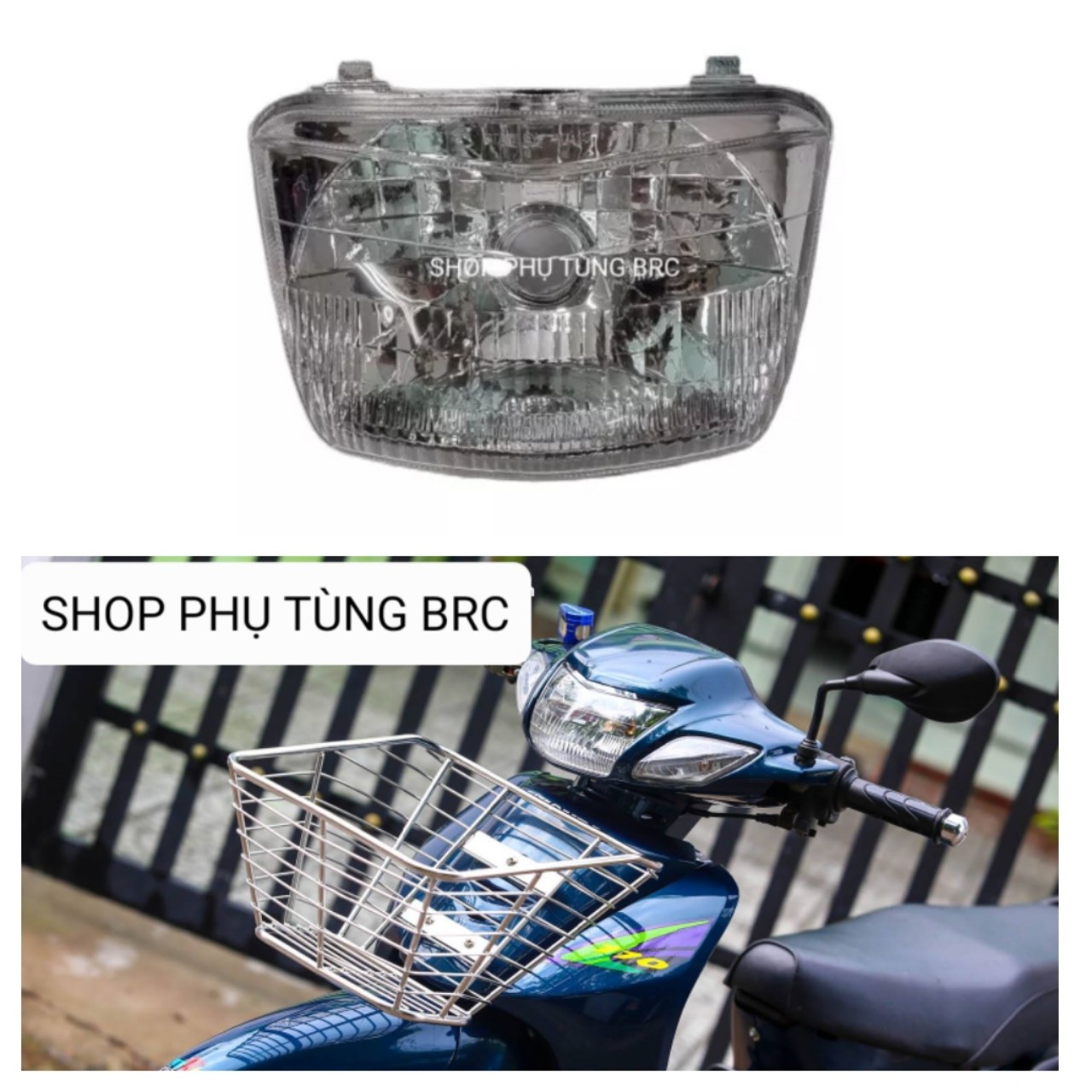 Pha đèn xe Wave i ( SP gồm: chóa + kiếng )
