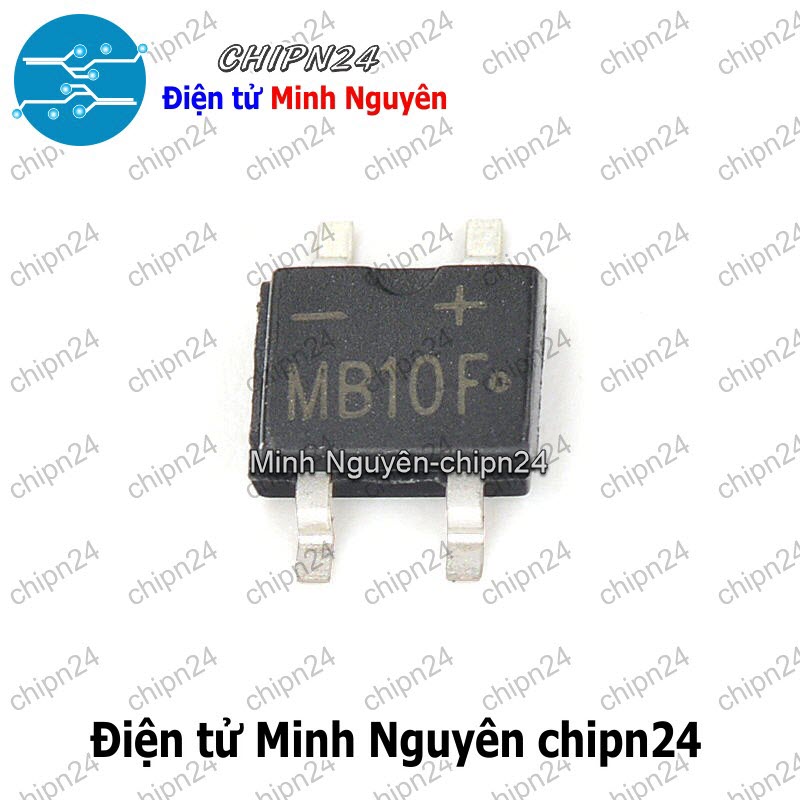[10 con] (K460) Cầu Diode Dán MB10F SOP-4 0.5A 1000V (SMD) - HH004730
