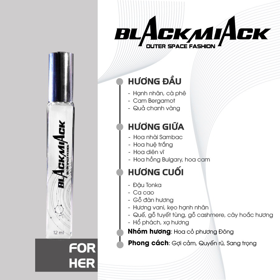 Nước hoa Valmory 12ml BlackMiack Version 2023