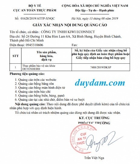 [HCM]Detoxherb  Diệt Ký Sinh Trùng